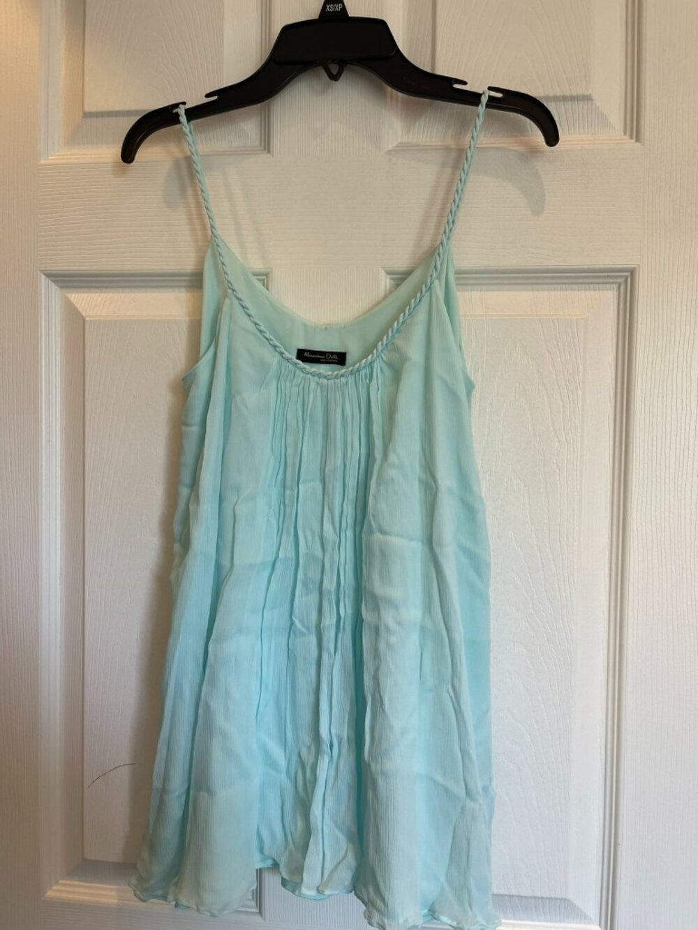 Massimo Dutti tank top loose, size xs, aqua blue